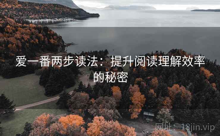 爱一番两步读法:提升阅读理解效率的秘密 爱一番两步读法:提升阅读理解效率的秘密
